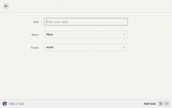 Creating a Task in Logseq Using Raycast